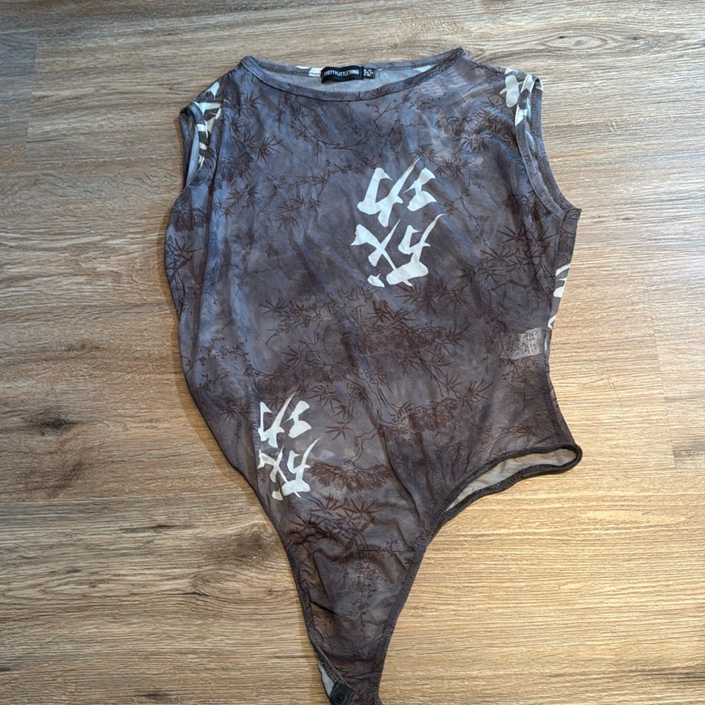 Pretty little thing mesh bodysuit size 14